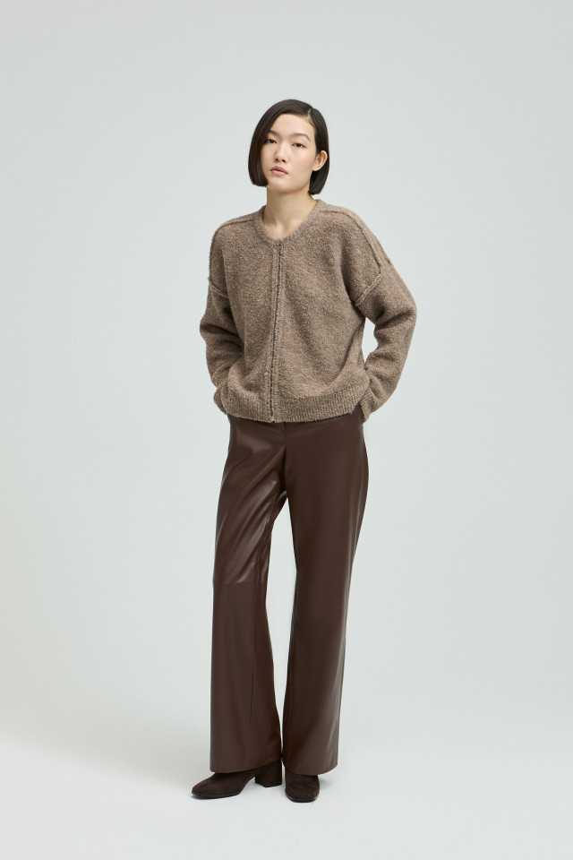 Pantalon souple en faux cuir