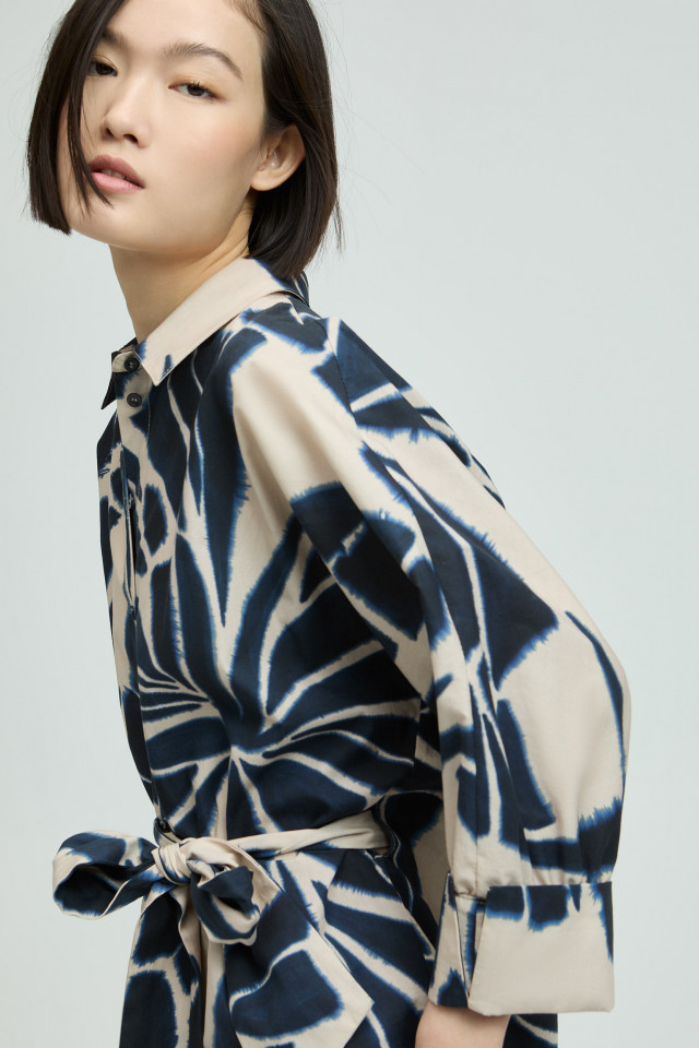 Cotton blouse with print