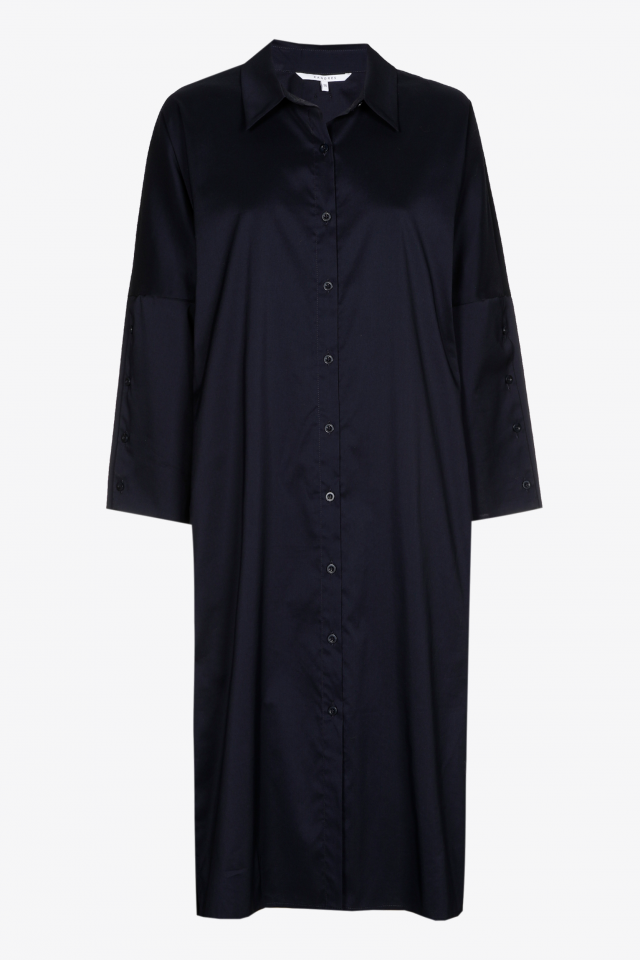Robe satinée en coton