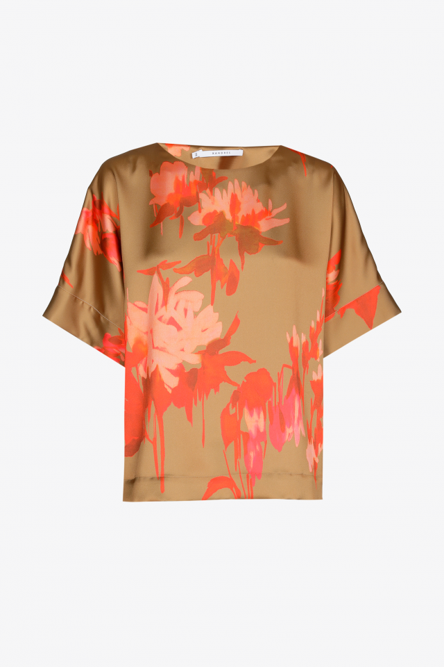 Blouse with watercolour print