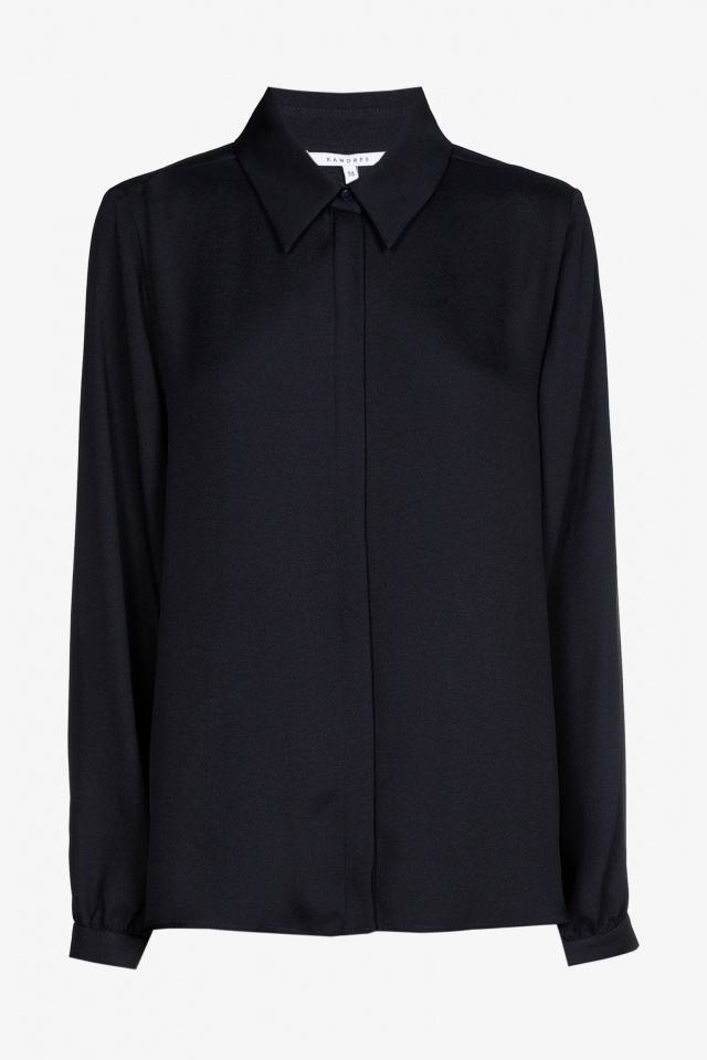 Elegante Bluse mit Hemdkragen