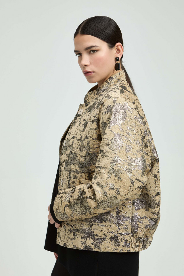 Bomberjasje in jacquard motief