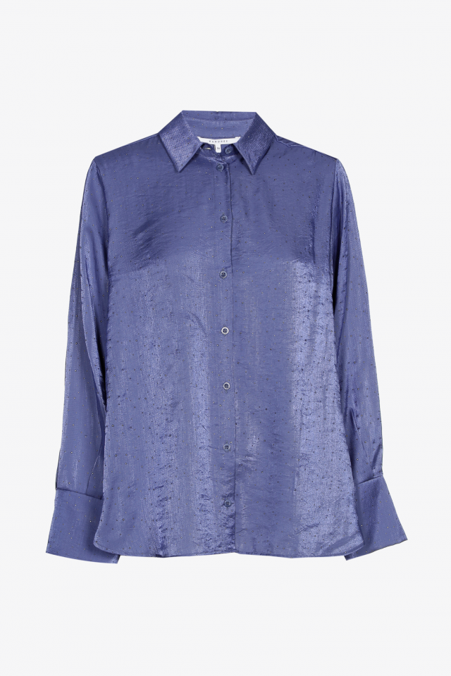Shirt blouse with delicate studs