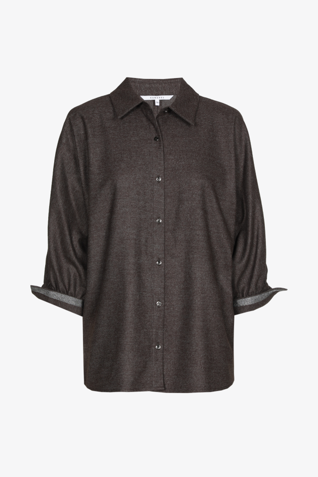 Flanellen blouse 