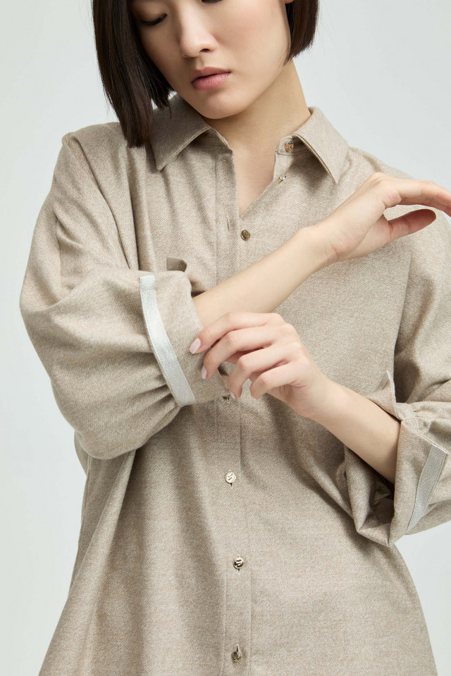 Flanellbluse 