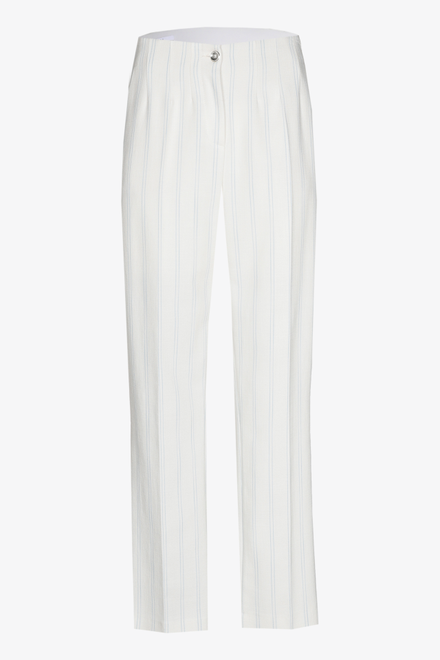 Broek met elegante krijtstrepen