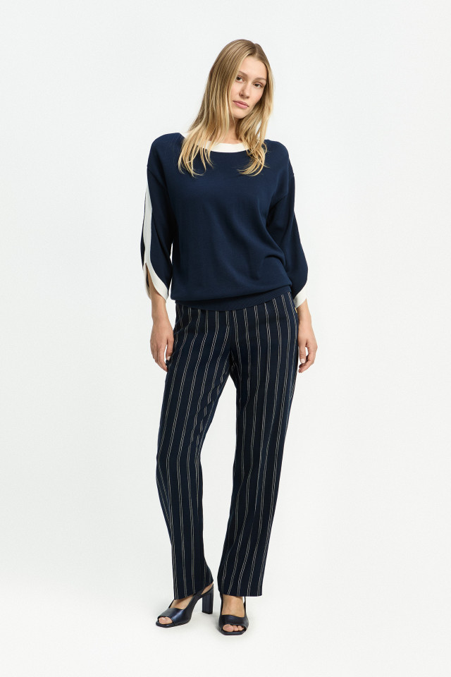 Pantalon aux rayures élégantes