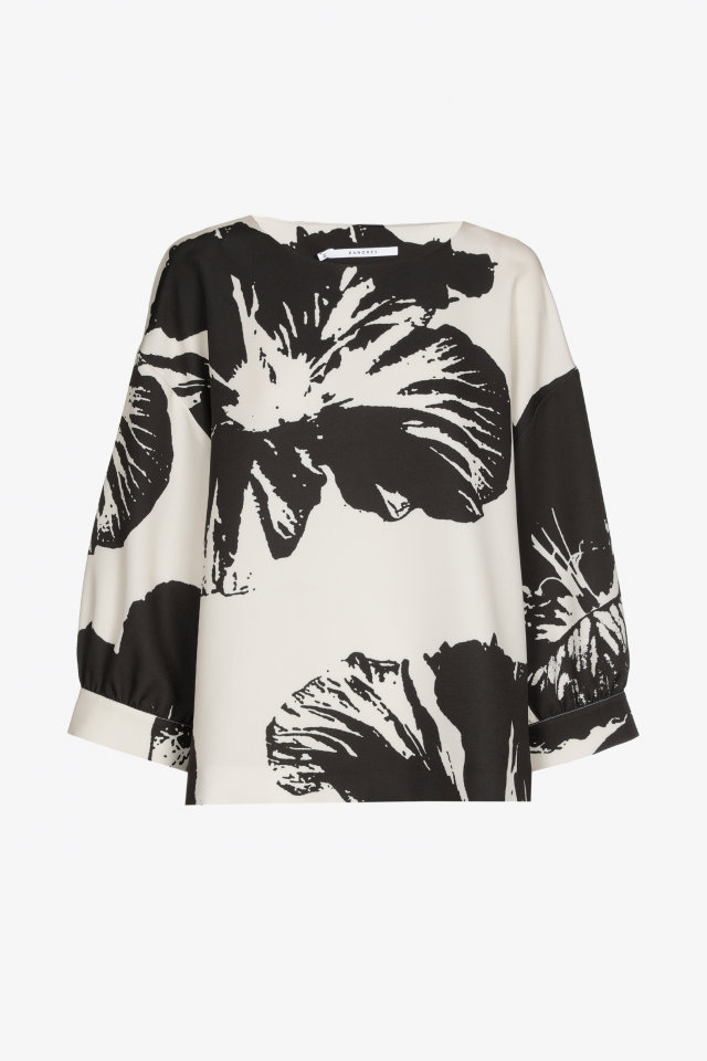 Blouse met pop-art bloemmotief