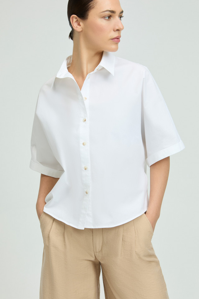 Blouse in bio-katoen