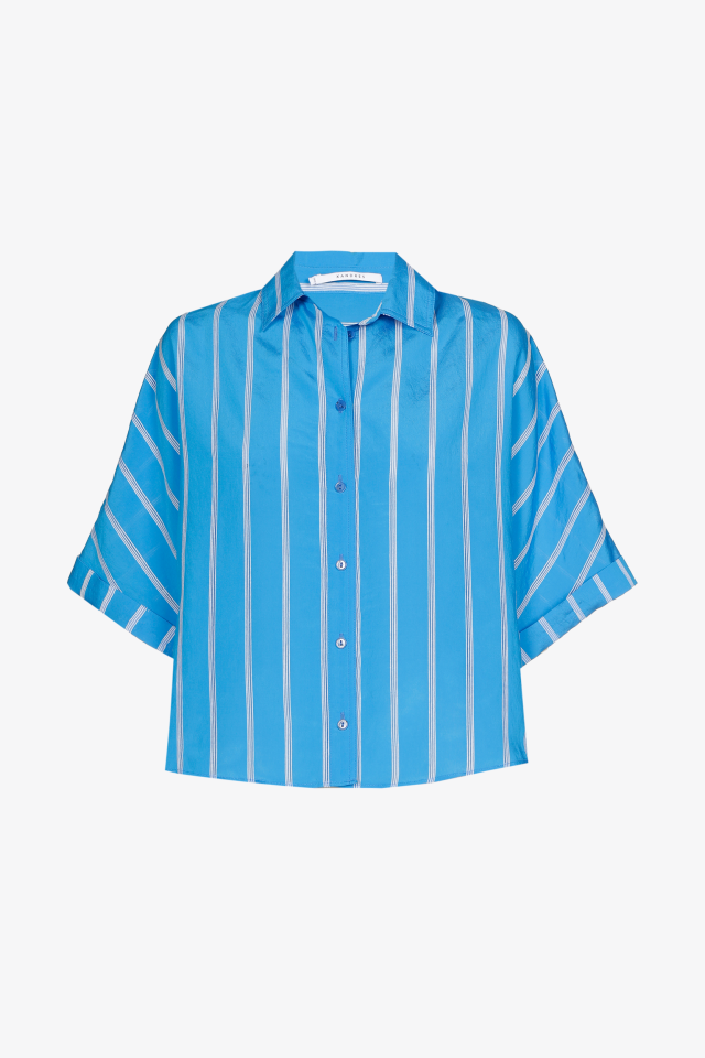 Vrolijk zomers hemd dames