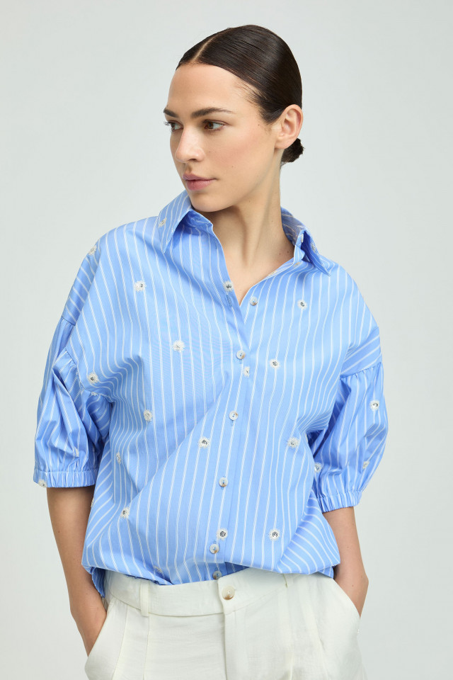 Blouse met sequins