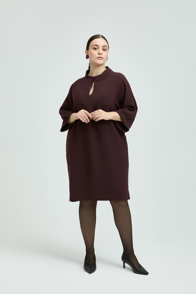 Kleid mit Stehkragen