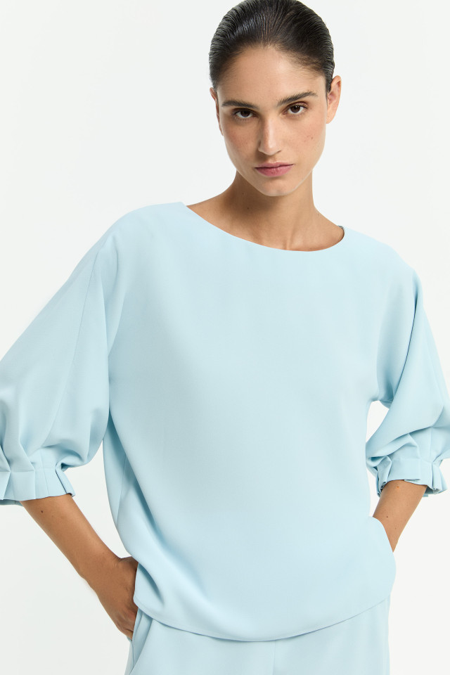 Bluse mit elegantem Faltendetail