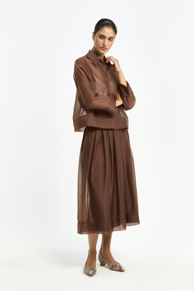 Feestelijke organza rok 