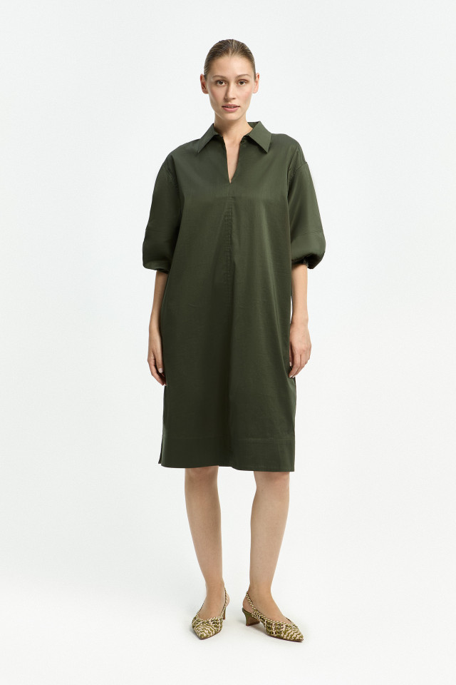 Robe chemise à manches larges