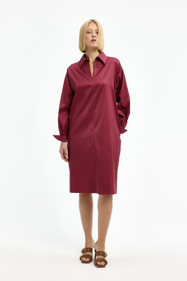 Robe chemise à manches larges