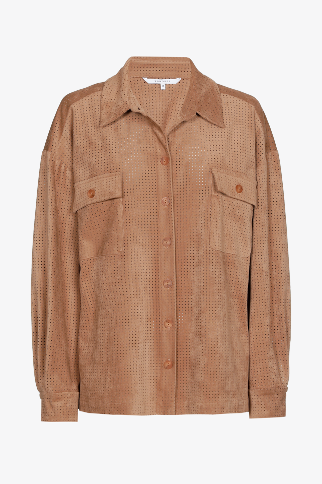 Hemd in faux suède