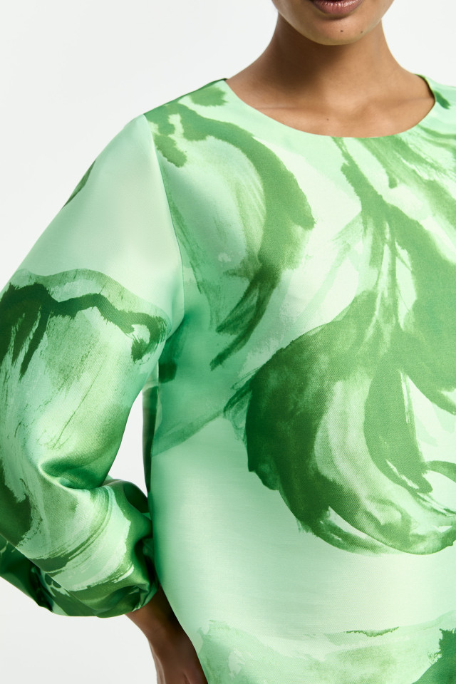 Blouse met aquarel bloemenprint