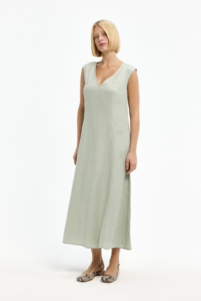 Robe midi en lin 