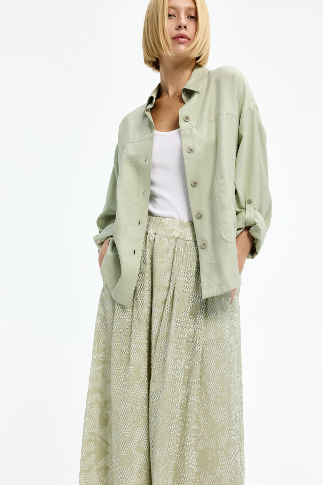 Hemd met opgestikte zakken