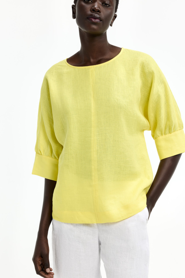 Sommerliche Leinenbluse