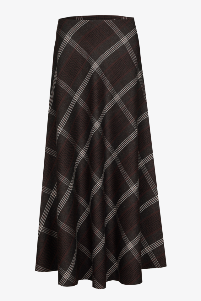 Karierter Rock aus Flanell