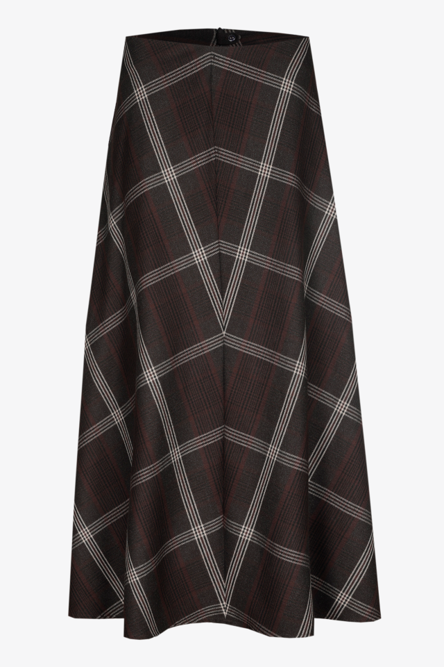 Karierter Rock aus Flanell
