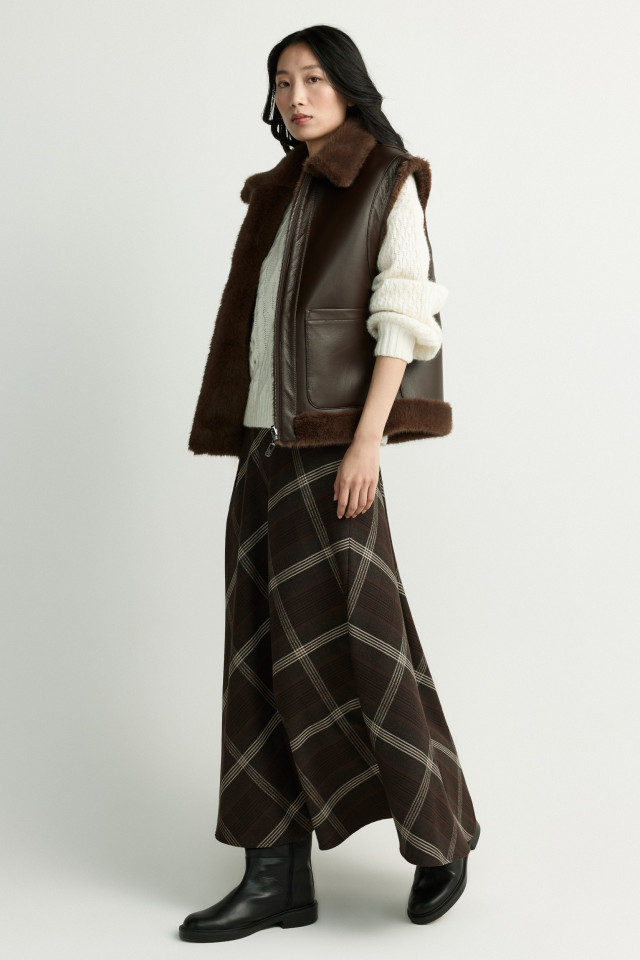 Geruite rok in flanel