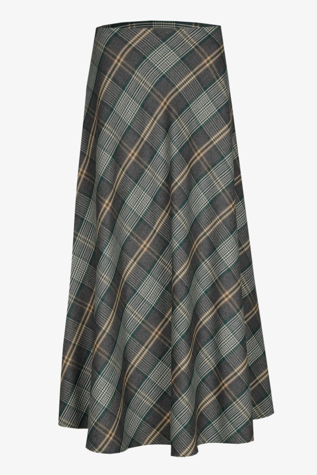 Geruite rok in flanel