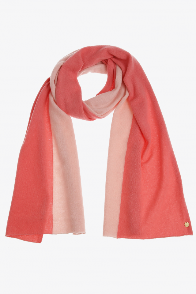 Two-tone cashmere scarf 