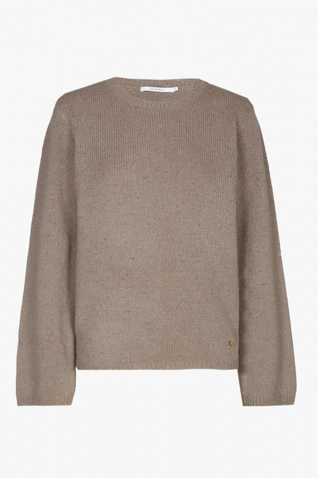 Grey pullover with glitter