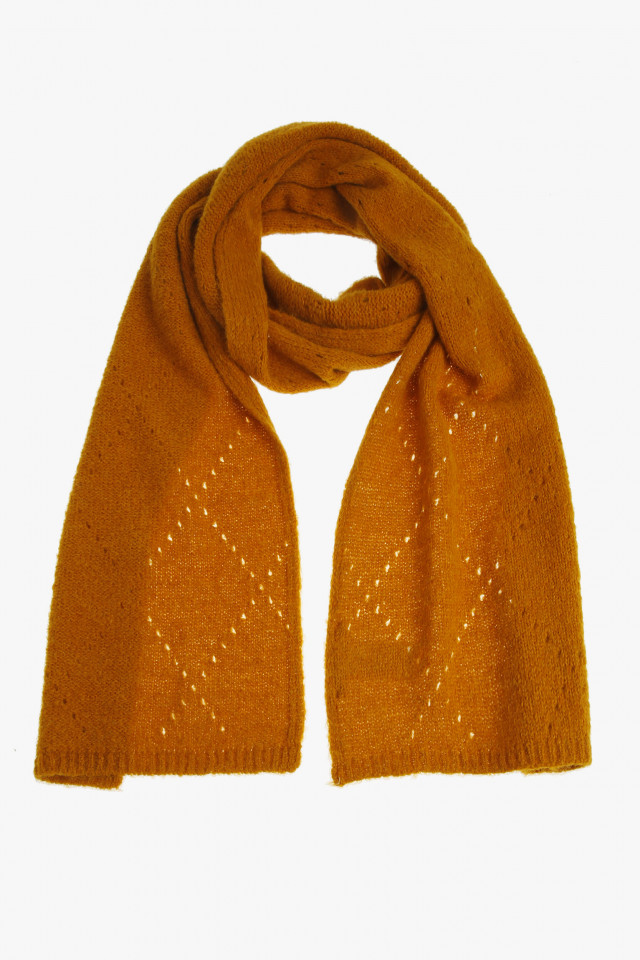 Brown woollen scarf