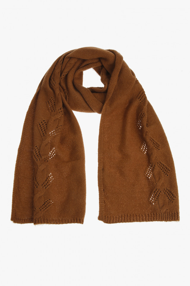 Brown winter scarf