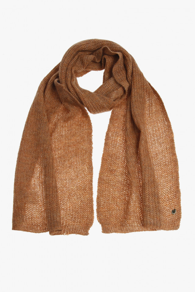 Brown woollen scarf
