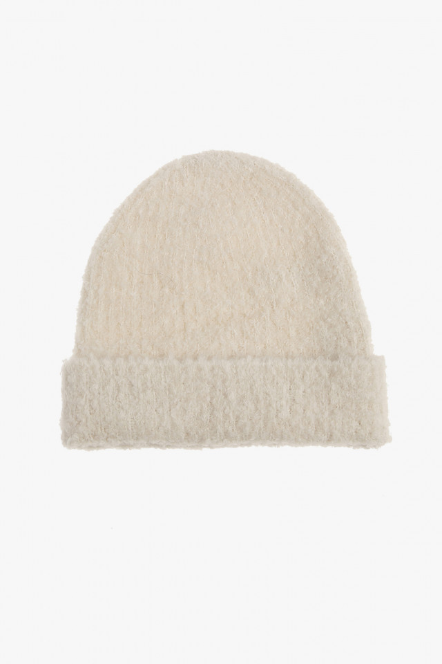 White knitted hat