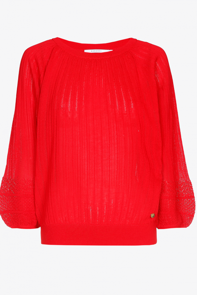 Pull met ronde hals