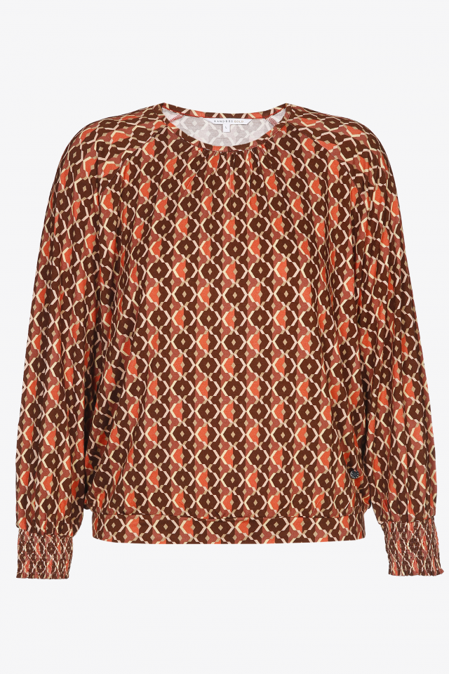 Top with long sleeves and print