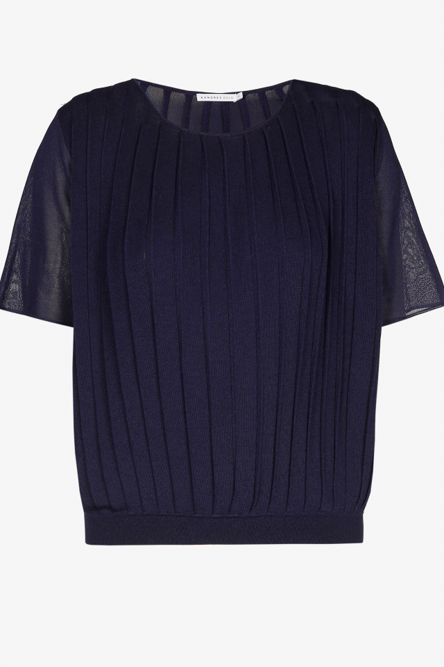 Pull à manches transparentes