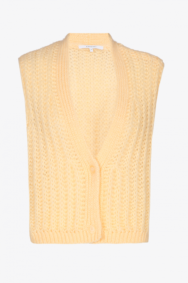 Veste sans manches à boutons