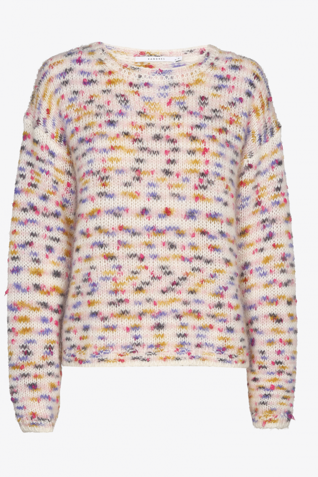 Colourful woollen pullover 