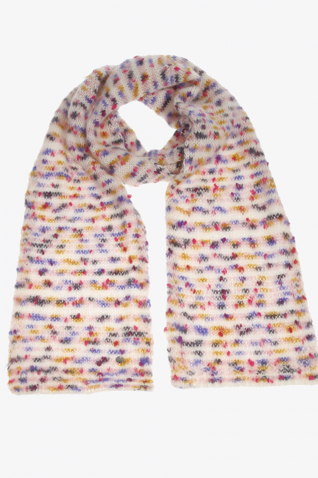 Scarf with colourful details