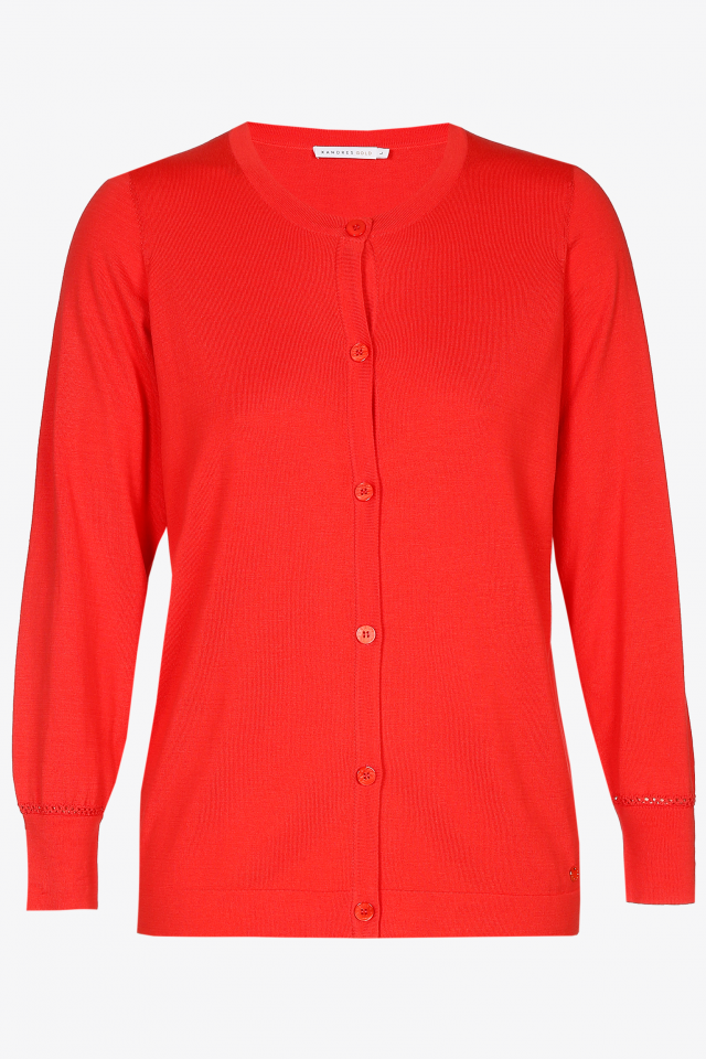 Cardigan in zijdemix