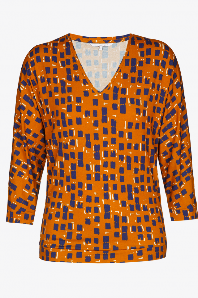 Soepele blouse met V-hals