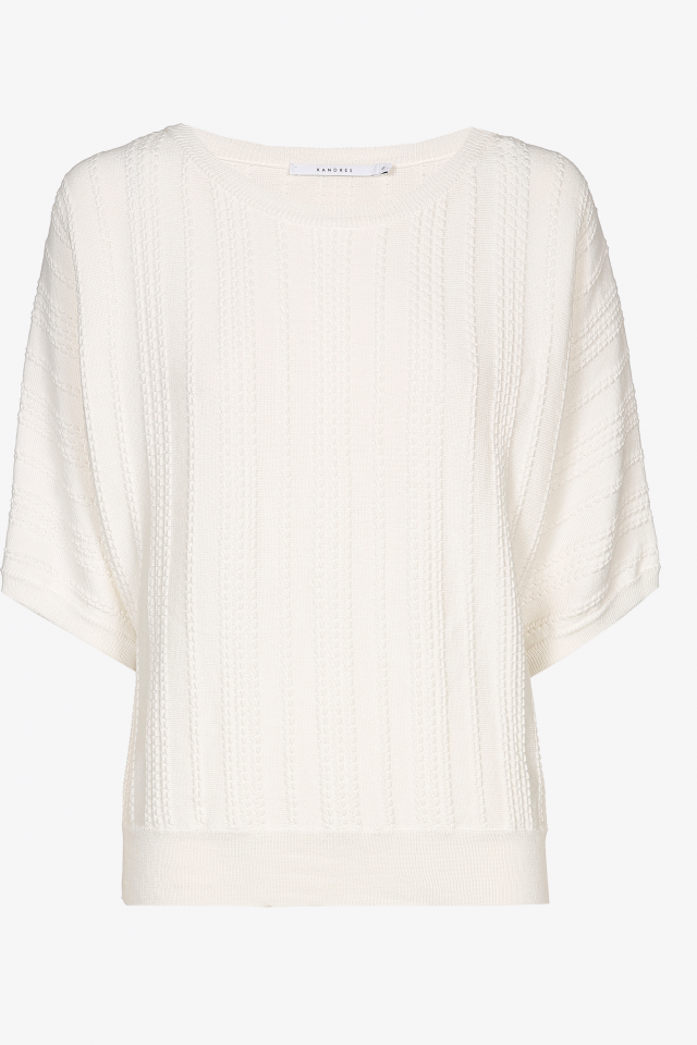 Oversized pull met wijde mouwen