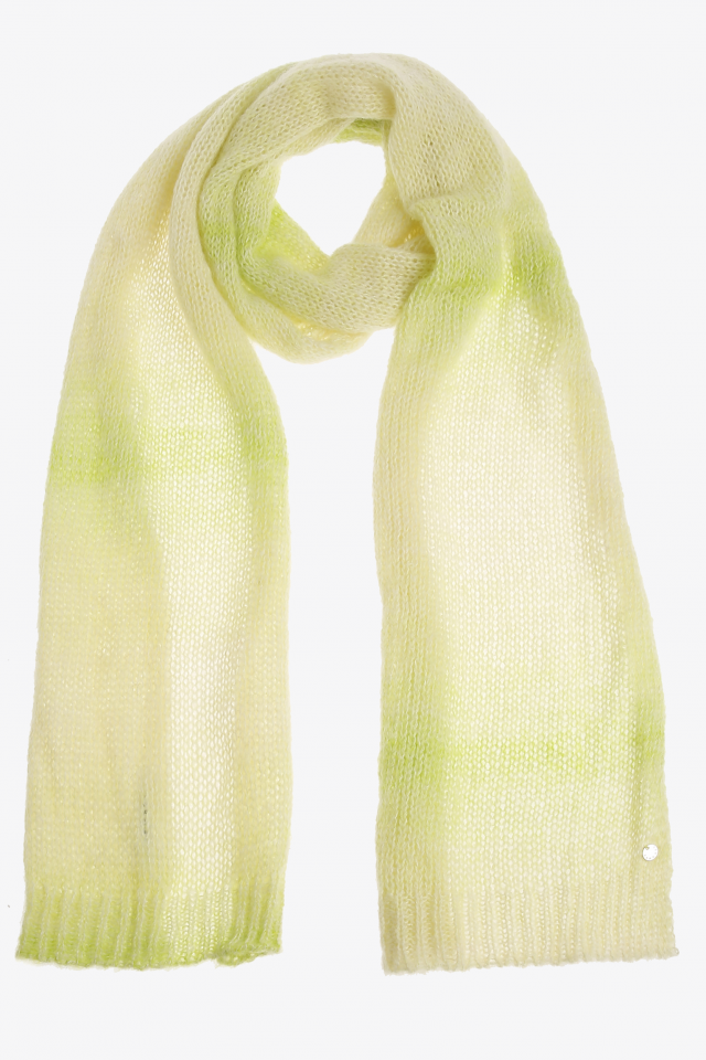 Colourful wool blend scarf