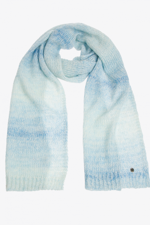 Colourful wool blend scarf