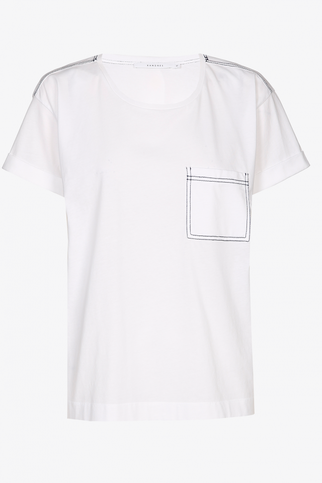T-shirt met borstzak