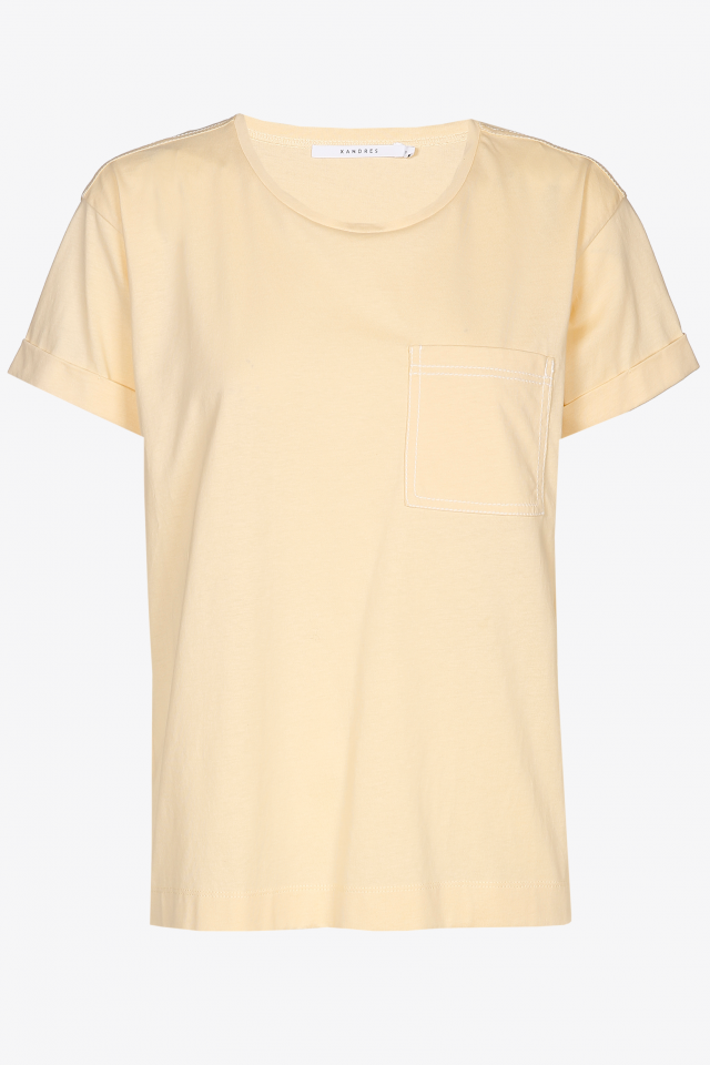 T-shirt met borstzak