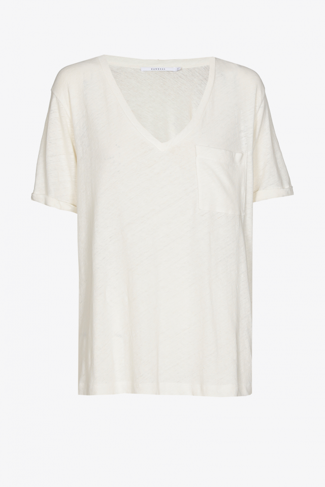 T-shirt basique à encolure en V