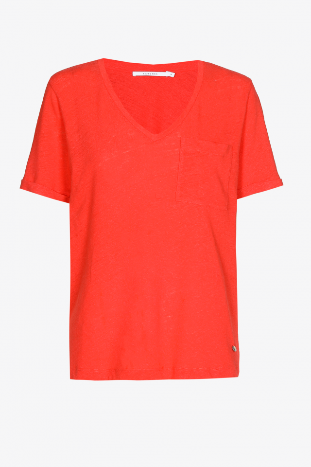 T-shirt basique à encolure en V